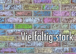 Flyer "Vielfältig stark" (Vorderseite)