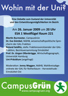 Plakat: Wohin mit der Uni? (2009)