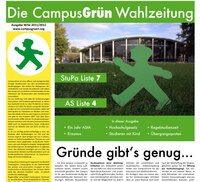 CampusGrün Wahlzeitung - Ausgabe Wintersemester 2011/2012