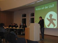 Daniel und das Podium